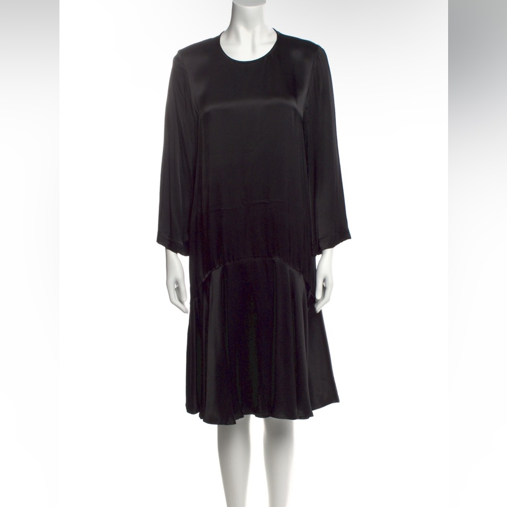 GANNI Scoop Neck Knee-Length Dress